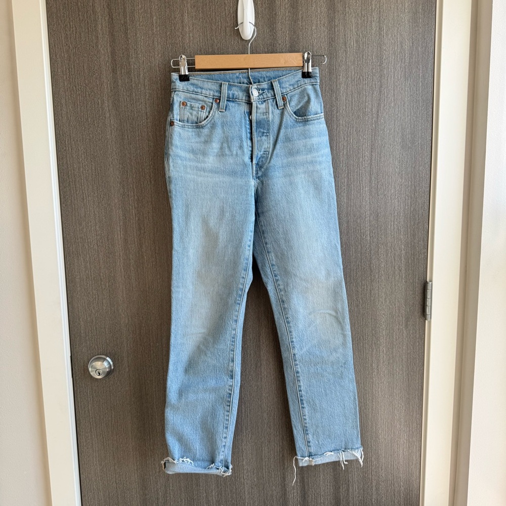 Levi's Light Blue Straight Leg Jeans